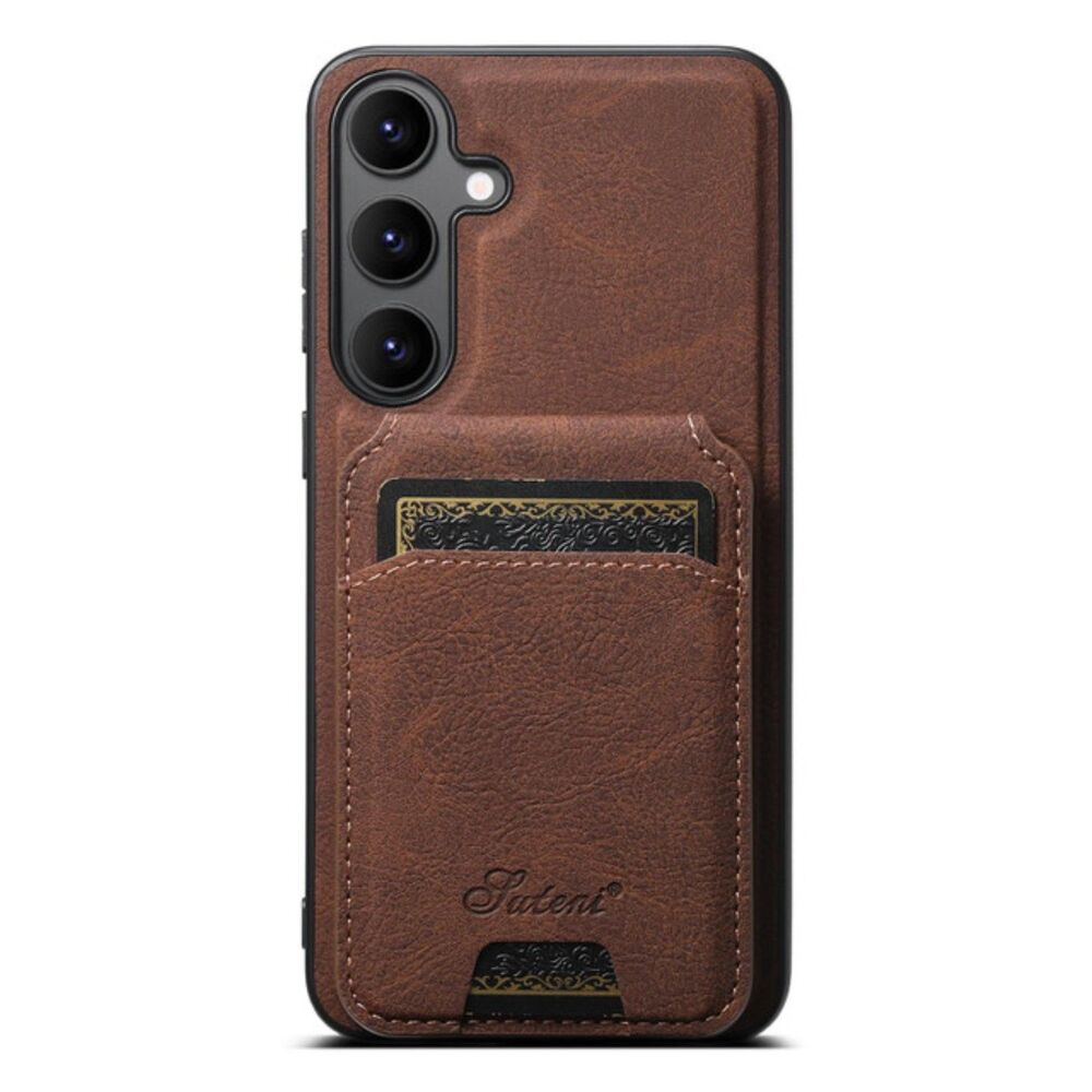 Caseles Samsung Galaxy S25 Plus Leather Detachable Wallet Phone Case Brown NIB